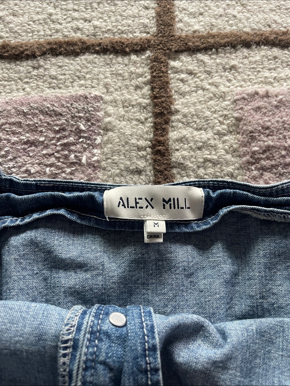 Alex Mill Blue Denim Button-Front Sundress - Picture 2 of 6